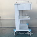 Chariot d&#39;instrument supérieur en acier de panneau physiochimique d&#39;hôpital